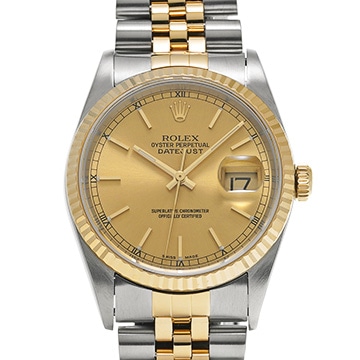 ロレックス デイトジャスト 36 16233 シャンパン メンズ 時計 【中古】【wristwatch】