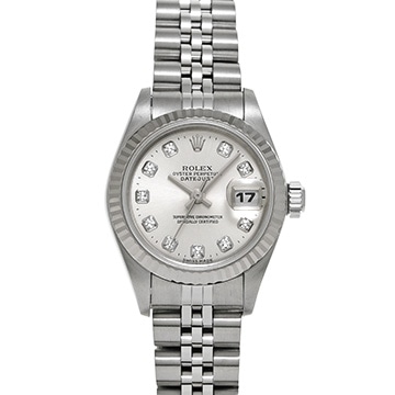 ロレックス デイトジャスト 26 69174G シルバー/ダイヤモンド レディース 時計 【中古】【wristwatch】