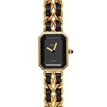シャネル プルミエール XL H0001 ブラック レディース 時計 【中古】【wristwatch】