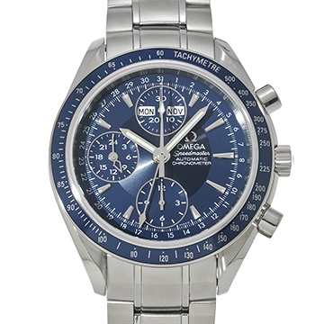 オメガ スピードマスター デイデイト トリプルカレンダー 3222.80 ブルー メンズ 時計 【中古】【wristwatch】