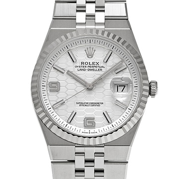 ロレックス ランドドゥエラー 40 127334 インテンスホワイト メンズ 時計 【中古】【wristwatch】