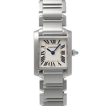 カルティエ タンクフランセーズ SM　 W51008Q3 シルバー レディース 時計 【中古】【wristwatch】