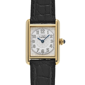 カルティエ マストタンク MM W1013854 ホワイト レディース 時計 【中古】【wristwatch】