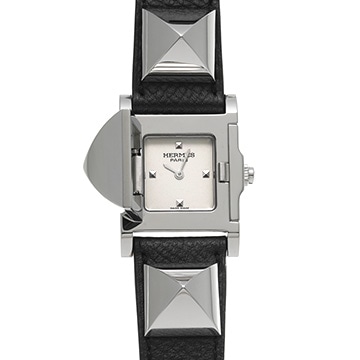 エルメス メドール ME3.210 シルバー レディース 時計 【中古】【wristwatch】