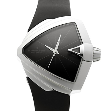 ハミルトン ベンチュラ H24105330 ブラック メンズ 時計 【中古】【wristwatch】