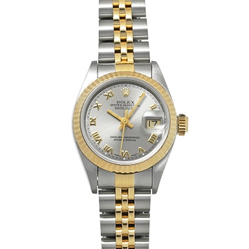 ロレックス デイトジャスト 69173 グレー レディース 時計 【中古】【wristwatch】