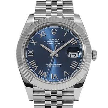 ロレックス デイトジャスト 41 126334 アズーロブルー メンズ 時計 【新品】【wristwatch】
