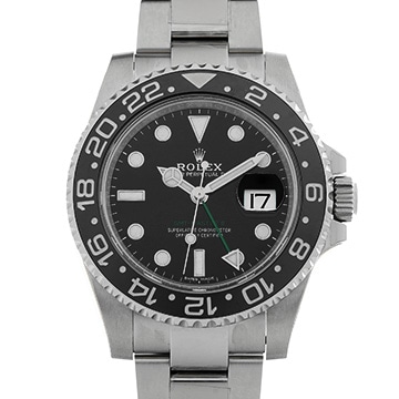ロレックス GMTマスターII 116710LN ブラック メンズ 時計 【中古】【wristwatch】