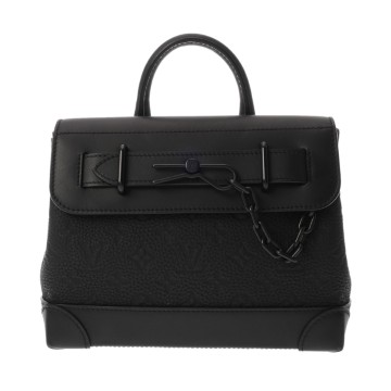 ルイ ヴィトン モノグラム スティーマー PM ブラック M24436 トリヨンレザー メンズ バッグ 【中古】【bag】