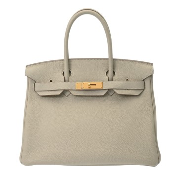 エルメス バーキン 30 パールグレー トゴ レディース バッグ 【中古】【bag】
