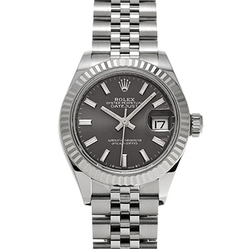 ロレックス デイトジャスト レディ 28 279174 ダークグレー レディース 時計 【中古】【wristwatch】