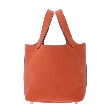 エルメス ピコタン ロック PM オレンジ トリヨンクレマンス レディース バッグ 【中古】【bag】