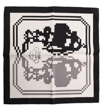 エルメス ポケットチーフ 42cm BRIDES DE GALA PIXELS マルチカラー シルク100％ レディース 【未使用】【other】