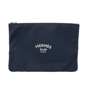 エルメス ネオバン GM ネイビー ポリアミド ユニセックス バッグ 【中古】【bag】