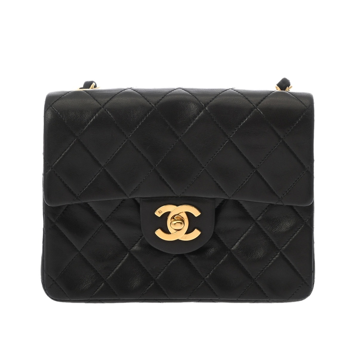 シャネル マトラッセ チェーンショルダー17cm ブラック AS3205 ラムスキン レディース バッグ 【中古】【bag】
