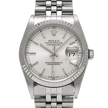 ロレックス デイトジャスト 36 16234 シルバー メンズ 時計 【中古】【wristwatch】