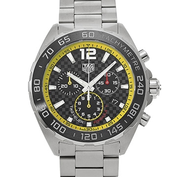 タグ ホイヤー フォーミュラ1 クォーツ クロノグラフ CAZ101AC.BA0842 ブラック/イエロー メンズ 時計 【中古】【wristwatch】