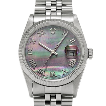 ロレックス デイトジャスト 16234NR ブラックシェル メンズ 時計 【中古】【wristwatch】
