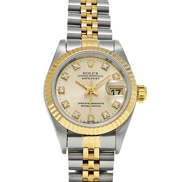 ロレックス デイトジャスト 69173G シルバー/ダイヤモンド レディース 時計 【中古】【wristwatch】
