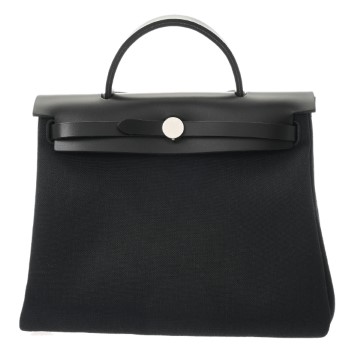 エルメス エールバッグ ジップ PM ブラック トワルミリタリー/ヴァッシュハンター ユニセックス バッグ 【未使用】【bag】