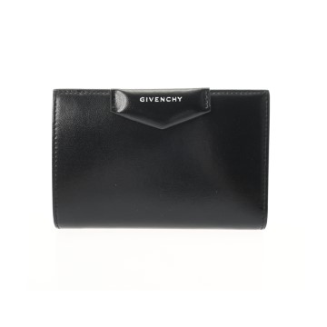 ジバンシー カードフォルダー ブラック カーフスキン/ラムスキン メンズ 財布 【中古】【purse】