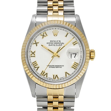 ロレックス デイトジャスト 16233 ホワイト メンズ 時計 【中古】【wristwatch】