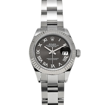 ロレックス レディ デイトジャスト 28 279174 ダークグレー レディース 時計 【中古】【wristwatch】