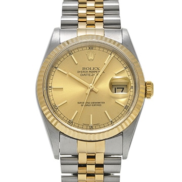 ロレックス デイトジャスト 36 16233 シャンパン メンズ 時計 【中古】【wristwatch】