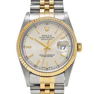 ロレックス デイトジャスト 16233 シルバー メンズ 時計 【中古】【wristwatch】