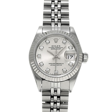 ロレックス デイトジャスト 26 69174G シルバー/ダイヤモンド レディース 時計 【中古】【wristwatch】
