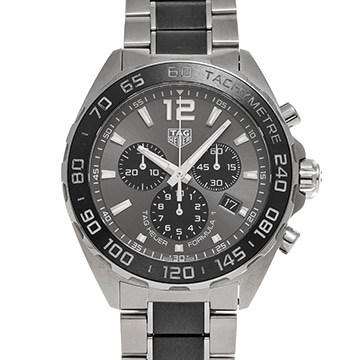 タグ ホイヤー フォーミュラ1 クォーツ クロノグラフ CAZ1011.BA0843 グレー/ブラック メンズ 時計 【中古】【wristwatch】