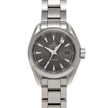 オメガ シーマスター アクアテラ クォーツ 231.10.30.60.06.001 グレー レディース 時計 【中古】【wristwatch】
