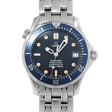 オメガ シーマスター 300 デイト 2551.80 ブルー メンズ 時計 【中古】【wristwatch】