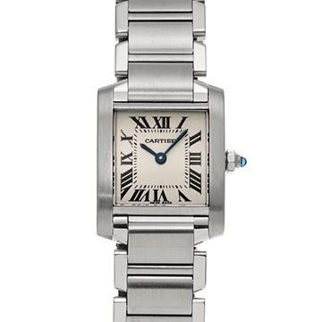 カルティエ タンクフランセーズ SM　 W51008Q3 シルバー レディース 時計 【中古】【wristwatch】