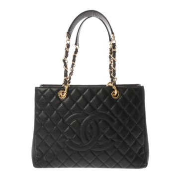 シャネル マトラッセ GST ブラック A50995 キャビアスキン レディース バッグ 【中古】【bag】