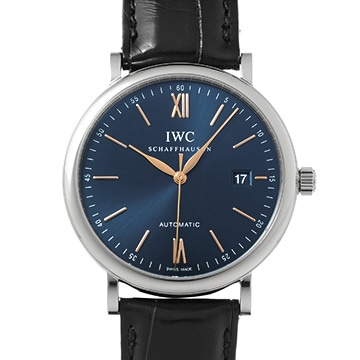 IWC ポートフィノ オートマティック IW356523 ブルー メンズ 時計 【中古】【wristwatch】