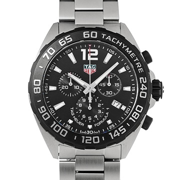 タグ ホイヤー フォーミュラ1 クォーツ クロノグラフ CAZ1010.BA0842 ブラック メンズ 時計 【中古】【wristwatch】