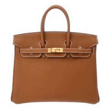 エルメス バーキン 25 ゴールド トゴ レディース バッグ 【未使用】【bag】