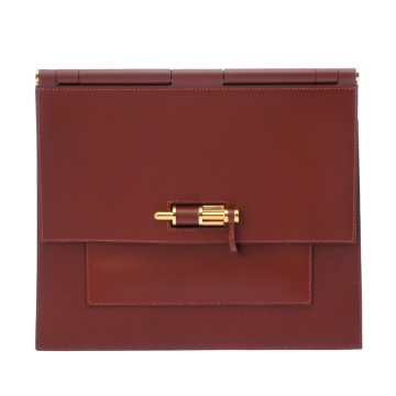 エルメス サックアバ― 30 ルージュアッシュ ボックスカーフ/ヴォーエプソン レディース バッグ 【中古】【bag】