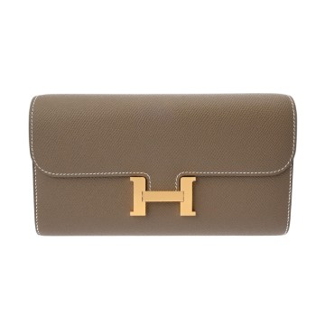 エルメス コンスタンス ロングトゥーゴー  エトゥープ ヴォーエプソン レディース 財布 【新品】【purse】