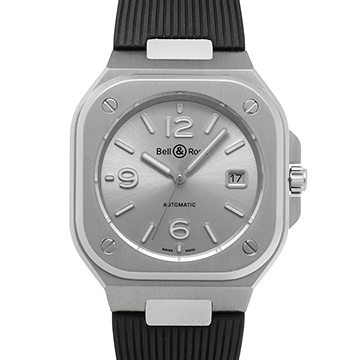 ベル＆ロス BR 05 グレースティール BR05A-GR-ST/SRB グレー メンズ 時計 【中古】【wristwatch】