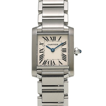 カルティエ タンクフランセーズ SM　 W51008Q3 シルバー レディース 時計 【中古】【wristwatch】
