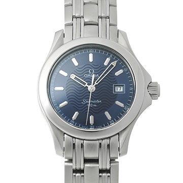 オメガ シーマスター 120 クォーツ 2571.81 ブルー レディース 時計 【中古】【wristwatch】