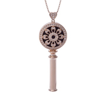 ノンブル ゆきざき キー ヨビコ ネックレス ゴールド K18ピンクゴールド PG レディース ジュエリー 【中古】【jewelry】