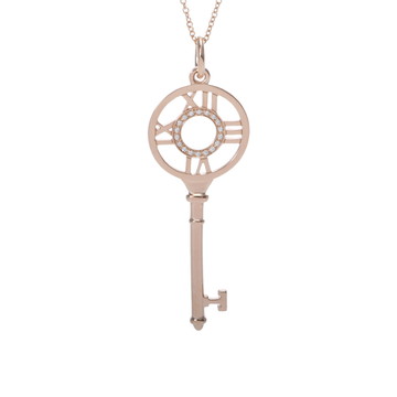 ティファニー アトラスキー ネックレス ゴールド K18ピンクゴールド PG レディース ジュエリー 【中古】【jewelry】