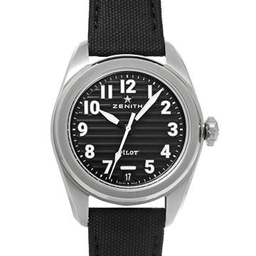 ゼニス パイロット オートマティック 03.4000.3620/21.I001 ブラック メンズ 時計 【中古】【wristwatch】