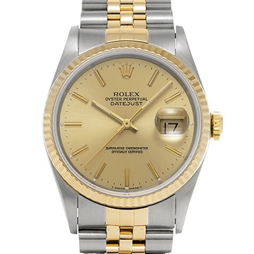 ロレックス デイトジャスト 36 16233 シャンパン メンズ 時計 【中古】【wristwatch】