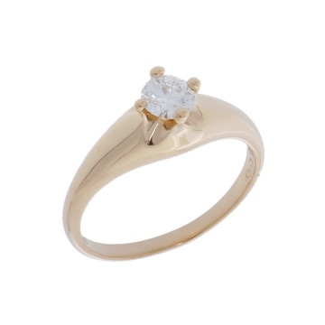 ブルガリ コロナリング 0.317ct ゴールド K18イエローゴールド YG レディース ジュエリー 【中古】【jewelry】