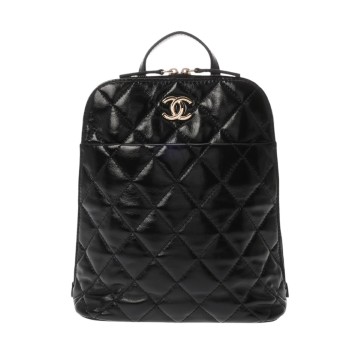 シャネル マトラッセ バックパック ブラック AS3332 シャイニーカーフスキン レディース バッグ 【中古】【bag】