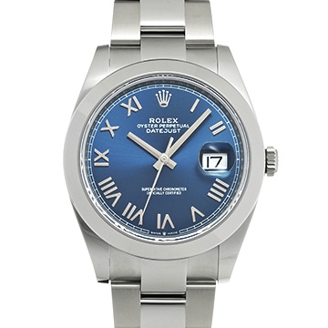 ロレックス デイトジャスト 41 126300 ブライトブルー メンズ 時計 【新品】【wristwatch】